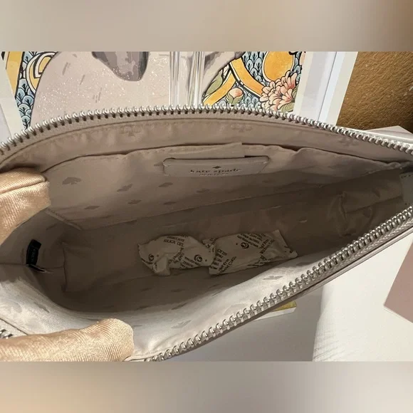 kate spade Light Gray and Silver Crossbody Bag - Picture 6 of 7